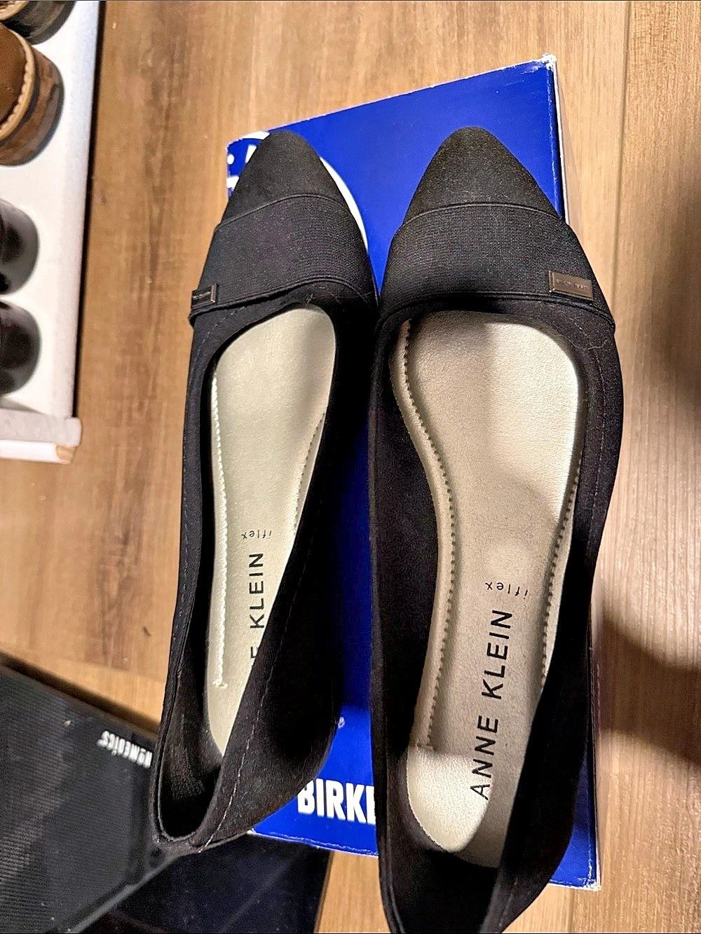 Anne Klein Akoleesa Pointed Toe Flats in Black